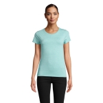 T-shirt pour femmes en coton 100% biologique 150 g/m² SOL'S Crusader couleur bleu pastel vue photographique