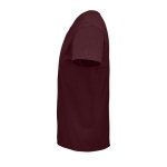 T-shirt unisexe cintré en coton biologique 175 g/m² SOL'S Pioneer couleur bordeaux vue latérale