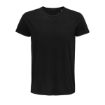 T-shirt unisexe cintré en coton biologique 175 g/m² SOL'S Pioneer couleur noir troisième vue