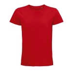 T-shirt unisexe cintré en coton biologique 175 g/m² SOL'S Pioneer couleur rouge cinquième vue