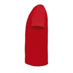 T-shirt unisexe cintré en coton biologique 175 g/m² SOL'S Pioneer couleur rouge vue latérale