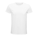 T-shirt unisexe cintré en coton biologique 175 g/m² SOL'S Pioneer couleur blanc neuvième vue