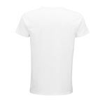 T-shirt unisexe cintré en coton biologique 175 g/m² SOL'S Pioneer couleur blanc vue arrière