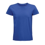 T-shirt unisexe cintré en coton biologique 175 g/m² SOL'S Pioneer couleur bleu roi troisième vue