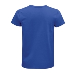 T-shirt unisexe cintré en coton biologique 175 g/m² SOL'S Pioneer couleur bleu roi vue arrière