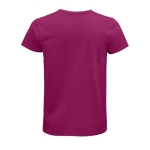 T-shirt unisexe cintré en coton biologique 175 g/m² SOL'S Pioneer couleur fuchsia vue arrière