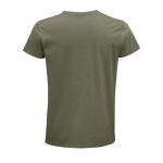 T-shirt unisexe cintré en coton biologique 175 g/m² SOL'S Pioneer couleur kaki vue arrière