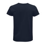 T-shirt unisexe cintré en coton biologique 175 g/m² SOL'S Pioneer couleur bleu marine vue arrière