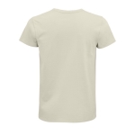 T-shirt unisexe cintré en coton biologique 175 g/m² SOL'S Pioneer couleur naturel vue arrière