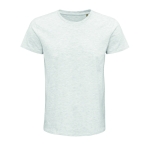 T-shirt unisexe cintré en coton biologique 175 g/m² SOL'S Pioneer couleur gris clair chiné