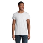 T-shirt unisexe cintré en coton biologique 175 g/m² SOL'S Pioneer couleur gris clair chiné vue photographique