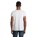 T-shirt unisexe cintré en coton biologique 175 g/m² SOL'S Pioneer couleur gris clair chiné troisième vue photographique