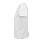 T-shirt unisexe cintré en coton biologique 175 g/m² SOL'S Pioneer couleur gris clair chiné vue latérale