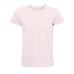 T-shirt unisexe cintré en coton biologique 175 g/m² SOL'S Pioneer couleur rose pastel