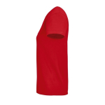 T-shirt publicitaire pour femmes en coton bio 175 g/m² SOL'S Pioneer couleur rouge vue latérale