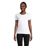 T-shirt publicitaire pour femmes en coton bio 175 g/m² SOL'S Pioneer couleur blanc vue photographique