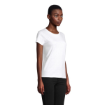 T-shirt publicitaire pour femmes en coton bio 175 g/m² SOL'S Pioneer couleur blanc deuxième vue photographique