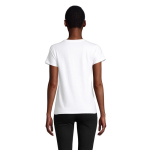 T-shirt publicitaire pour femmes en coton bio 175 g/m² SOL'S Pioneer couleur blanc troisième vue photographique