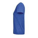 T-shirt publicitaire pour femmes en coton bio 175 g/m² SOL'S Pioneer couleur bleu roi vue latérale