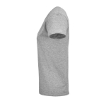 T-shirt publicitaire pour femmes en coton bio 175 g/m² SOL'S Pioneer couleur gris chiné vue latérale