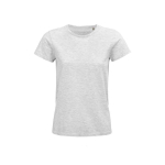 T-shirt publicitaire pour femmes en coton bio 175 g/m² SOL'S Pioneer couleur blanc cassé