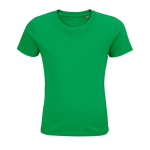 T-shirt pour enfant en coton 100 % biologique 175 g/m² SOL'S Pioneer couleur vert huitième vue