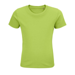 T-shirt pour enfant en coton 100 % biologique 175 g/m² SOL'S Pioneer couleur vert clair huitième vue