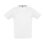T-shirts personnalisés en polyester respirant 140 g/m² SOL'S Sporty couleur blanc neuvième vue