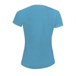 T-shirt de sport pour femmes en polyester 140 g/m² SOL'S Sporty couleur cyan vue arrière