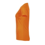 T-shirt de sport pour femmes en polyester 140 g/m² SOL'S Sporty couleur orange fluorescent vue latérale