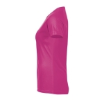 T-shirt de sport pour femmes en polyester 140 g/m² SOL'S Sporty couleur fuchsia fluorescent vue latérale