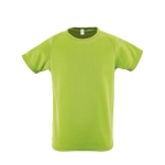 T-shirt de sport pour enfants en polyester 140 g/m² SOL'S Sporty couleur vert clair huitième vue