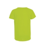 T-shirt de sport pour enfants en polyester 140 g/m² SOL'S Sporty couleur vert fluorescent vue arrière