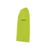 T-shirt de sport pour enfants en polyester 140 g/m² SOL'S Sporty couleur vert fluorescent vue latérale