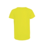 T-shirt de sport pour enfants en polyester 140 g/m² SOL'S Sporty couleur jaune fluorescent vue arrière