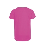 T-shirt de sport pour enfants en polyester 140 g/m² SOL'S Sporty couleur fuchsia fluorescent vue arrière