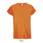 T-shirts techniques sérigraphiés en polyester 130 g/m² SOL'S Sprint couleur orange
