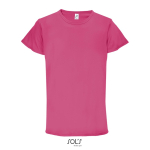 T-shirts techniques sérigraphiés en polyester 130 g/m² SOL'S Sprint couleur fuchsia dixième vue