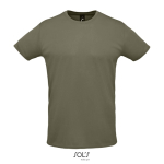 T-shirts techniques sérigraphiés en polyester 130 g/m² SOL'S Sprint couleur vert militaire