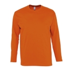 T-shirts à manches longues avec logo en coton 150 g/m² SOL'S Monarch couleur orange