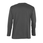 T-shirts à manches longues avec logo en coton 150 g/m² SOL'S Monarch couleur gris foncé vue arrière