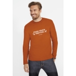 T-shirts à manches longues avec logo en coton 150 g/m² SOL'S Monarch couleur bleu foncé