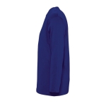 T-shirts à manches longues avec logo en coton 150 g/m² SOL'S Monarch couleur bleu ultramarine vue latérale