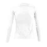 T-shirt pour femmes à manches longues en coton 150 g/m² SOL'S Majestic couleur blanc vue arrière