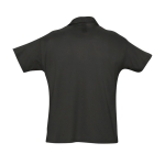 Polo personnalisable en coton 100% bio 170 g/m² SOL'S Planet Men couleur noir vue arrière