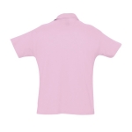 Polo personnalisable en coton 100% bio 170 g/m² SOL'S Planet Men couleur rose vue arrière