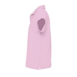 Polo personnalisable en coton 100% bio 170 g/m² SOL'S Planet Men couleur rose vue latérale