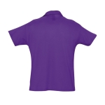 Polo personnalisable en coton 100% bio 170 g/m² SOL'S Planet Men couleur violet vue arrière