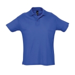 Polo personnalisable en coton 100% bio 170 g/m² SOL'S Planet Men couleur bleu roi troisième vue