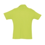 Polo personnalisable en coton 100% bio 170 g/m² SOL'S Planet Men couleur vert clair vue arrière